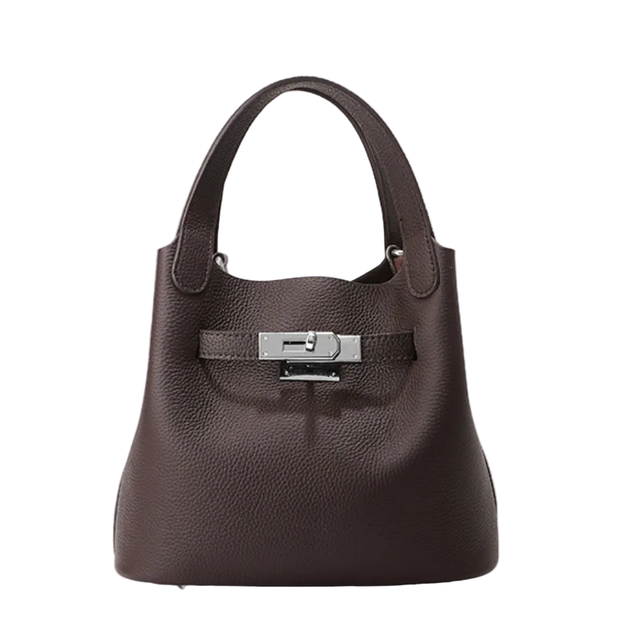 Elara Bucket – Genuine Leather Bag