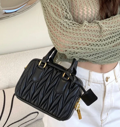 Aria Matelassé Mini – Genuine Leather Bag