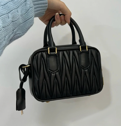 Aria Matelassé Mini – Genuine Leather Bag