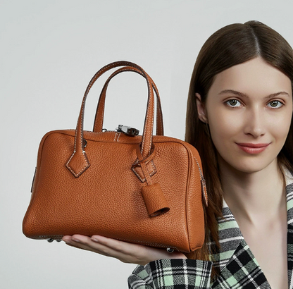 Victoria – Bolsa em Couro Genuíno Pebbled