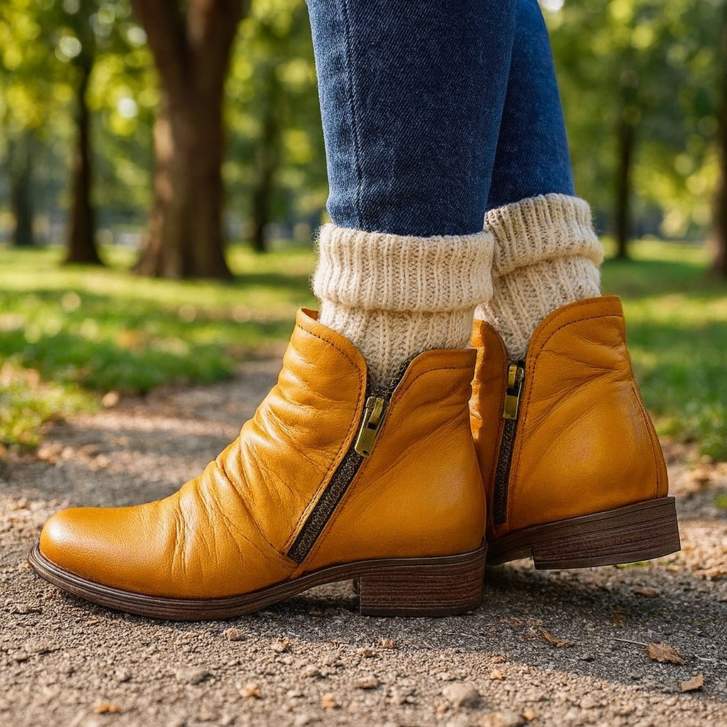 Helia Mariette™ – A Bota Super Confortável do Outono 🍂