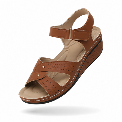 Aurora Comfort - Sandálias de Cunha Conforto Premium