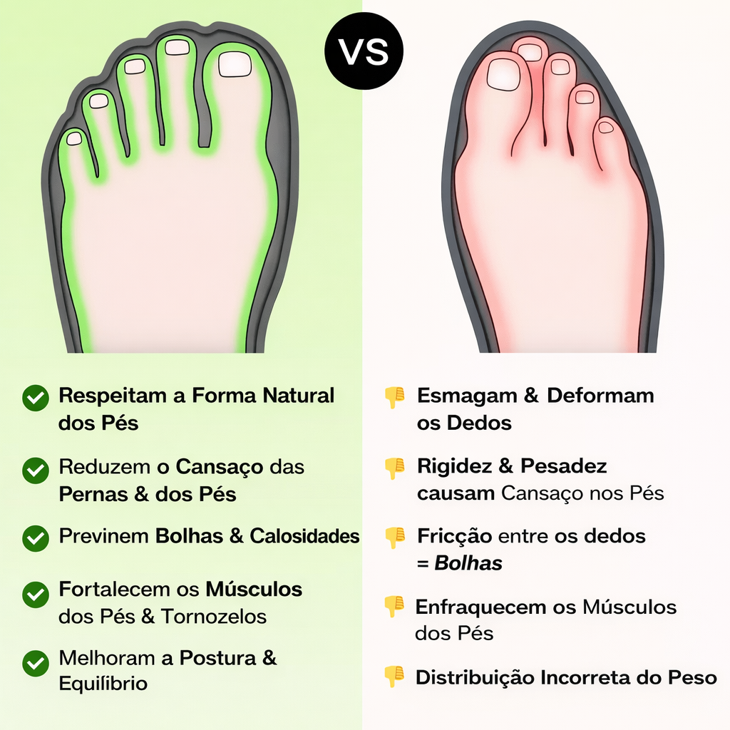 Roberta - Sapatos Barefoot Unissexo Ultra Confortáveis