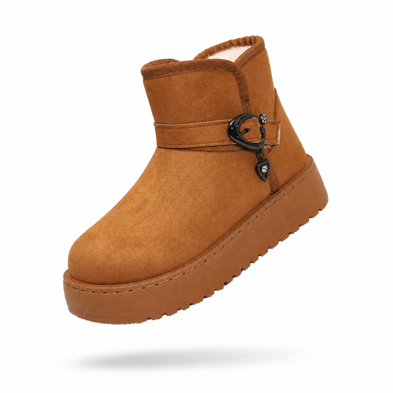 Bottes de neige pour femmes 2026, nouveau modèle, imperméables, courtes, toutes saisons, à porter en extérieur, doublées polaire, chaudes et faciles à enfiler.