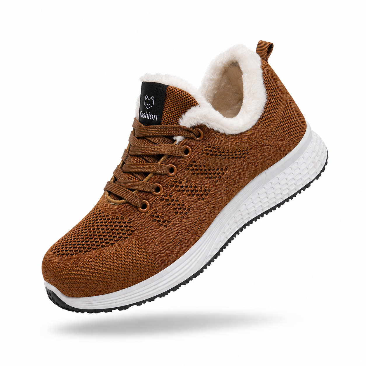 Women's Cotton Shoes 2026 Winter Cross-border New Fleece-lined Thickened Casual Shoes Lace-up Walking Mother Shoes Non-slip Cotton Boots