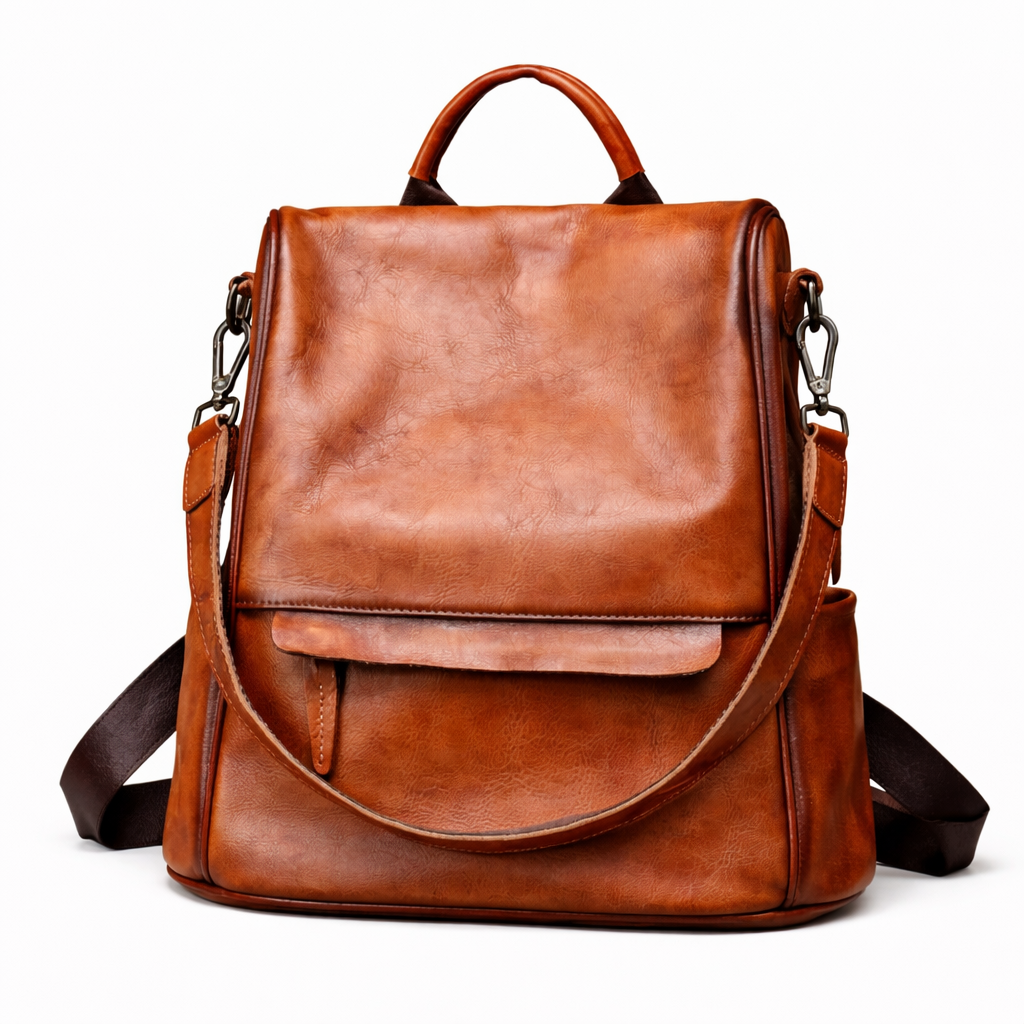 Sac à dos vintage Valeria – Fabriqué en cuir véritable de première qualité