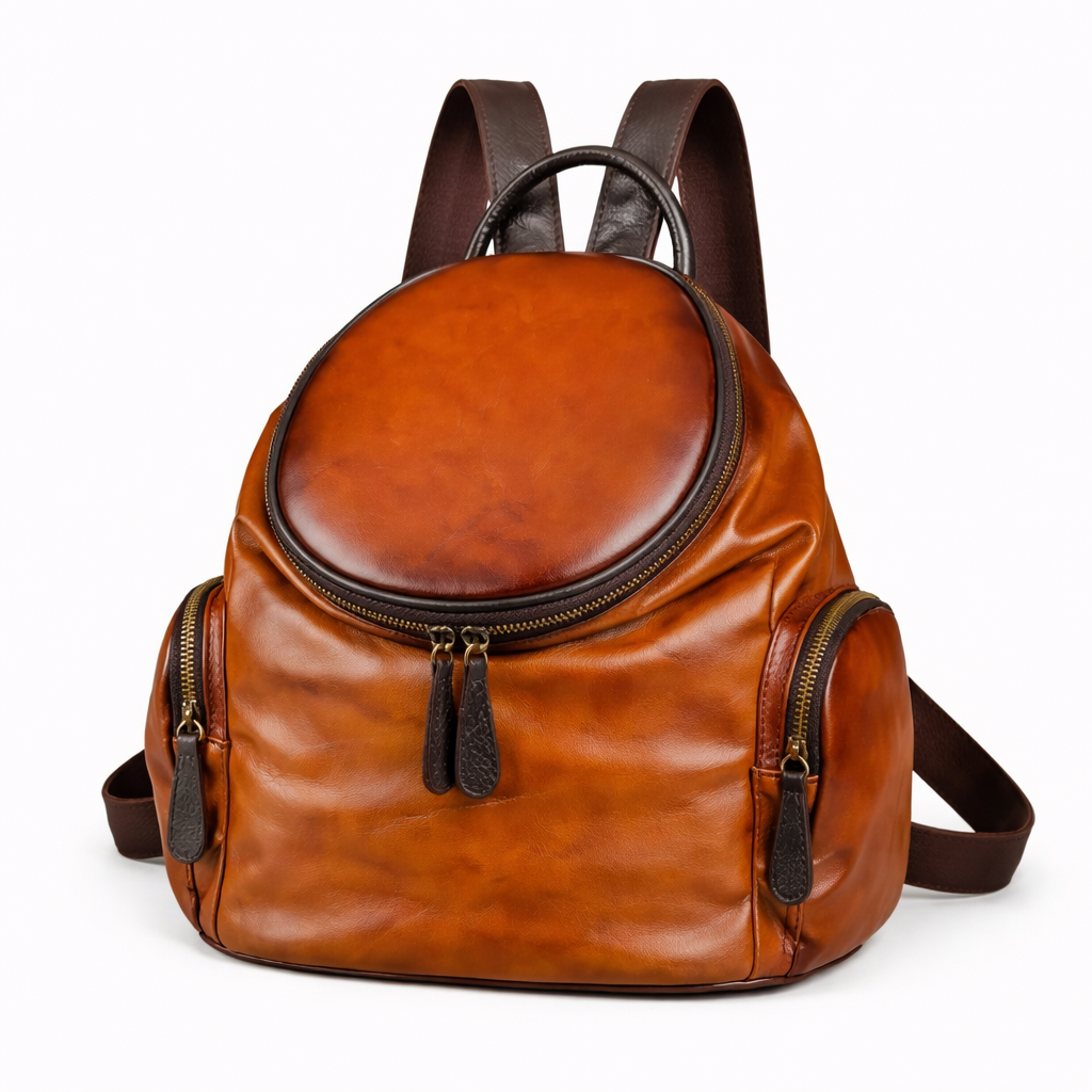 Sac à dos Clara Vintage – Fabriqué en cuir véritable de première qualité