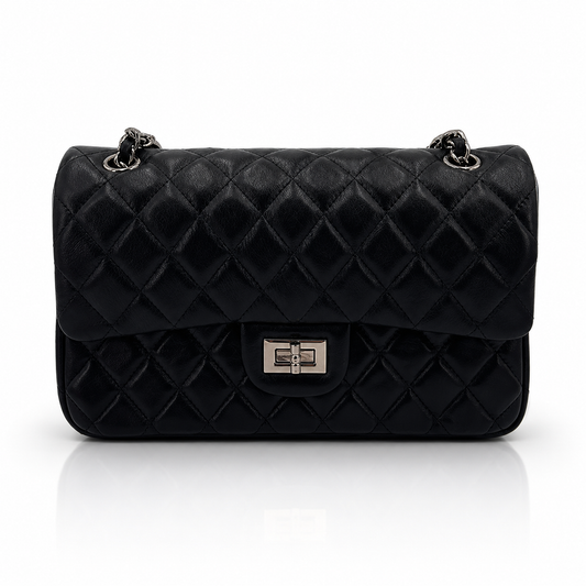 Gabrielle Quilted – Bolsa em Couro Genuíno com Acabamento Acolchoado