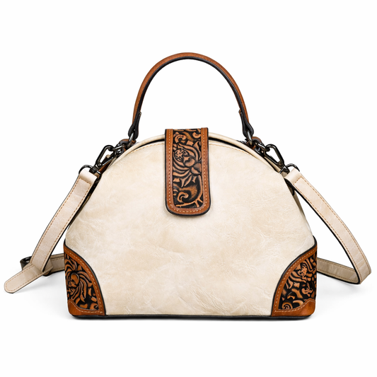 Sac Aurora Clip Vintage – Motif coquillage multicolore 