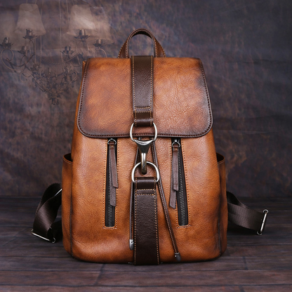 Mochila Nordica Vintage – Em Couro Genuíno
