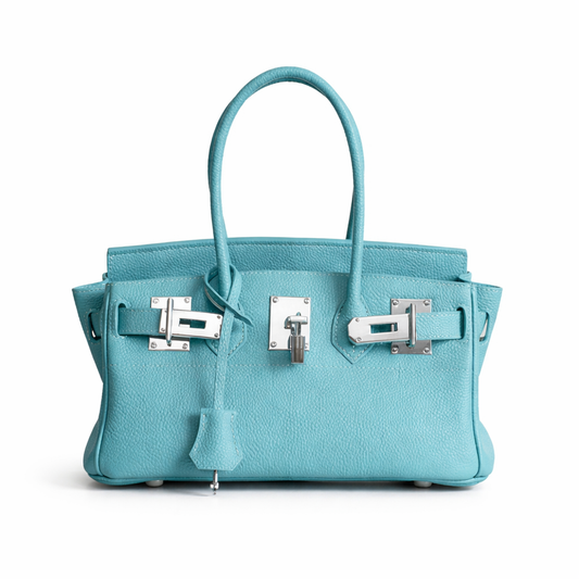 Jane Shoulder – Bolsa Estruturada em Couro Genuíno Pebbled