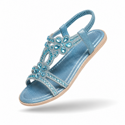 Crystal Breeze - Sandálias Elegantes com Cristais