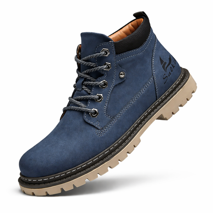 Lusitanna Cesar Boot - Bota Masculina Retro em Couro Split Leather