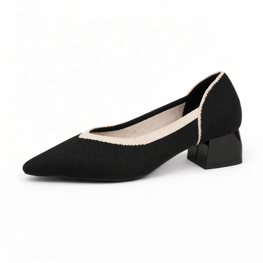 Narah Isadora Pump - Sapato de Salto Bloco muito Elegante e Confortável