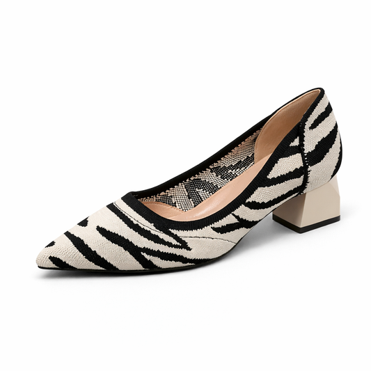 Yulia - Sapato de Salto Bloco muito Elegante e Confortável