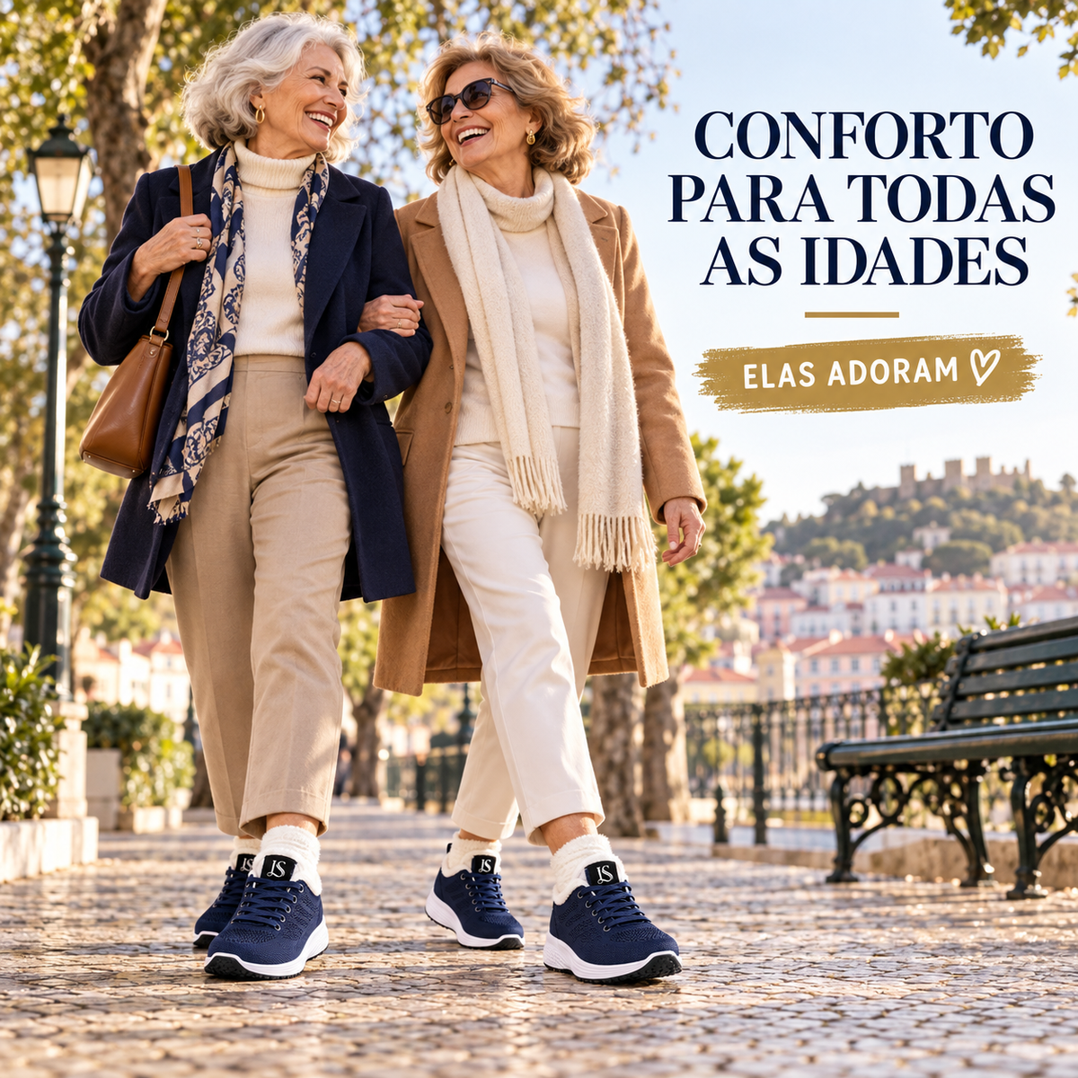 Aveline Lusitanna - Casual Sneakers with Extra Warm Lining for Winter