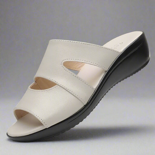 Unadan - Chinelo Super Confortável Em Couro Genuíno