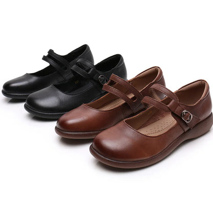 Delfita - Chaussure en cuir véritable ultra confortable