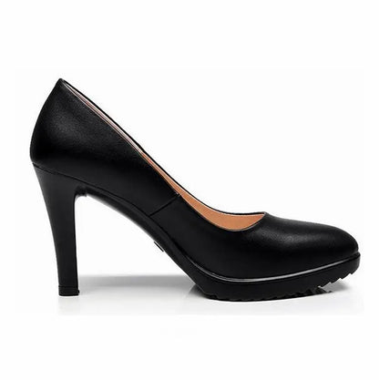 Women's Leather Stiletto Pumps