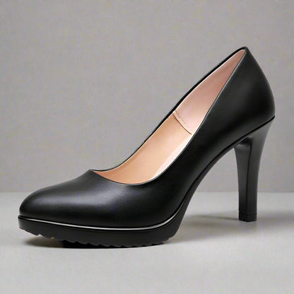 Women's Leather Stiletto Pumps
