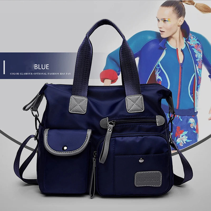 Sac en nylon urbain – Élégance rétro 