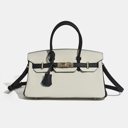 Jane Shoulder 29 CM – Bolsa Estruturada em Couro Genuíno Pebbled