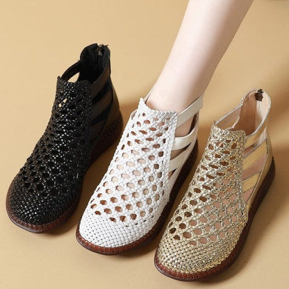 Bota Sandália RAFEZZI Cleópatra - Confortável  e elegante ( Pele Genuína )