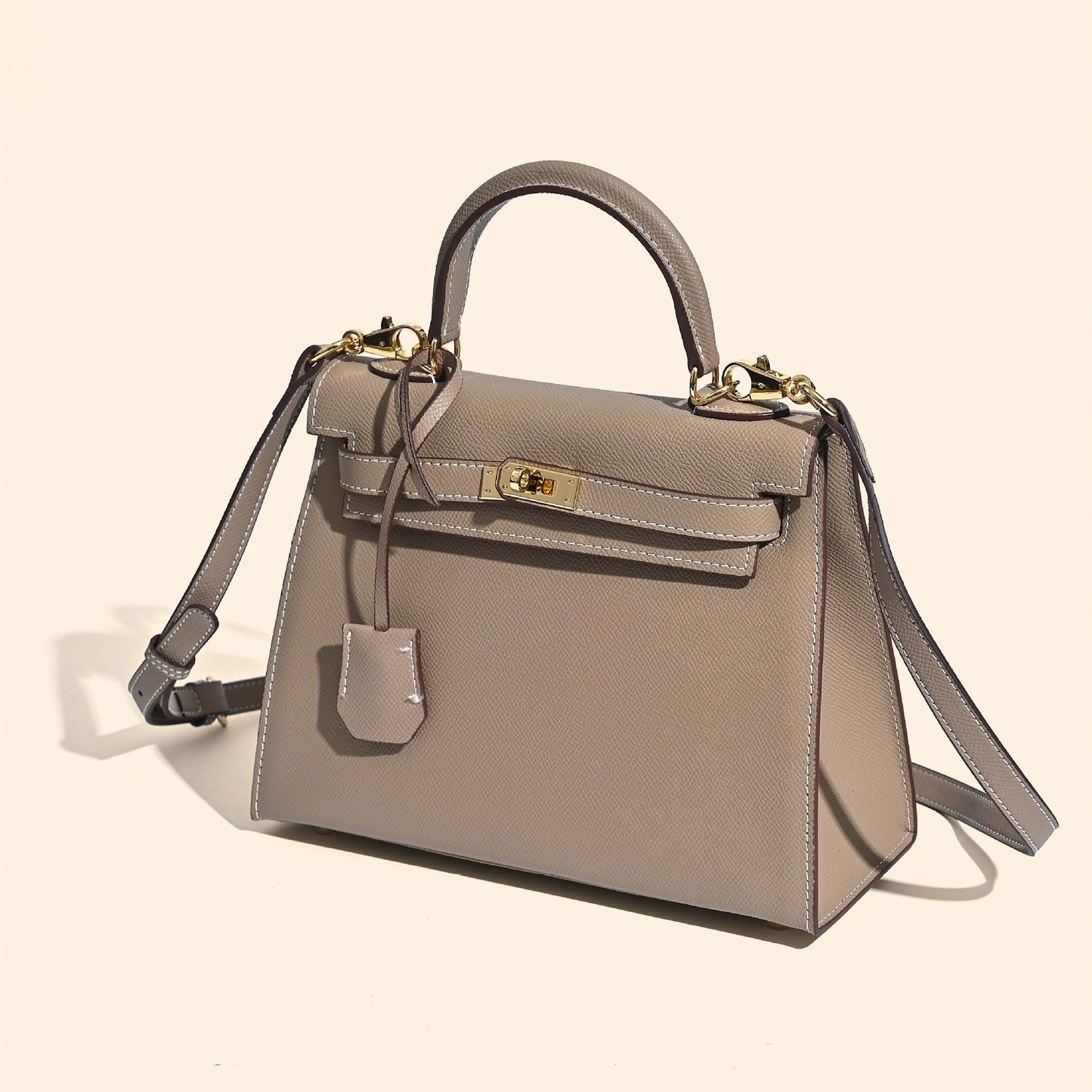 Grace Classique – Bolsa em Couro Genuíno Estilo Epsom