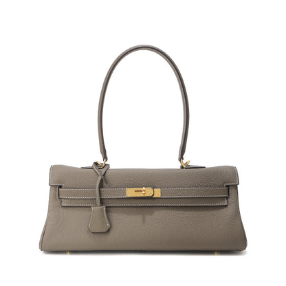 Grace Shoulder 35 – Bolsa Estruturada em Couro Genuíno Pebbled