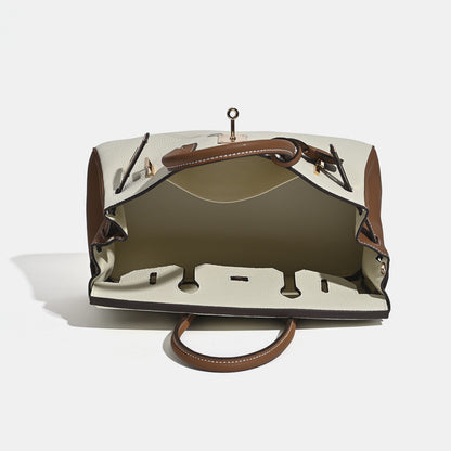 Jane Shoulder 29 CM – Bolsa Estruturada em Couro Genuíno Pebbled