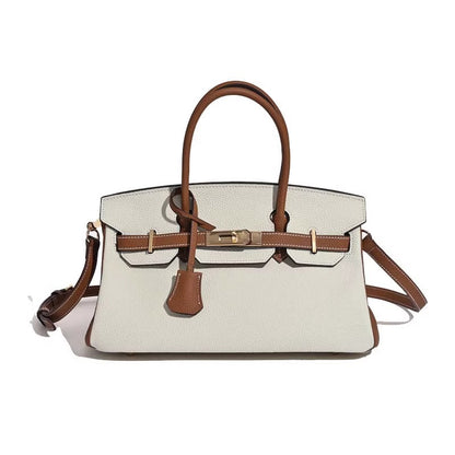 Jane Shoulder 29 CM – Bolsa Estruturada em Couro Genuíno Pebbled