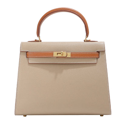 Grace Duo  – Bolsa Estruturada em Couro Genuíno Pebbled ( 22 CM e 25 CM )