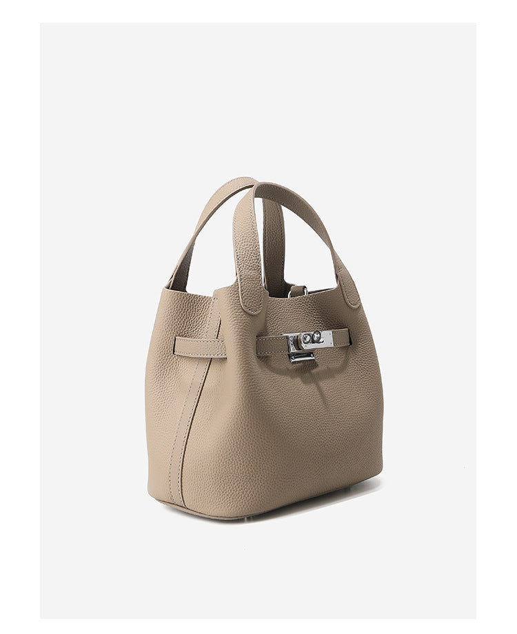 Elara Bucket – Genuine Leather Bag