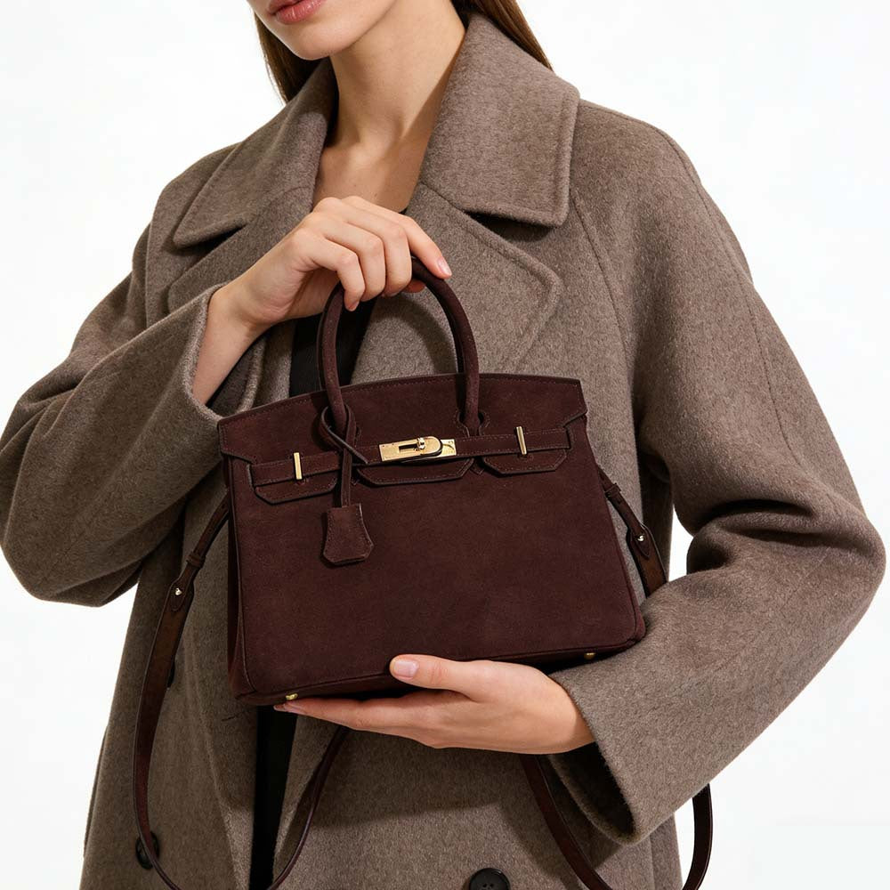 Jane Suede 30 – Bolsa em Couro Suede