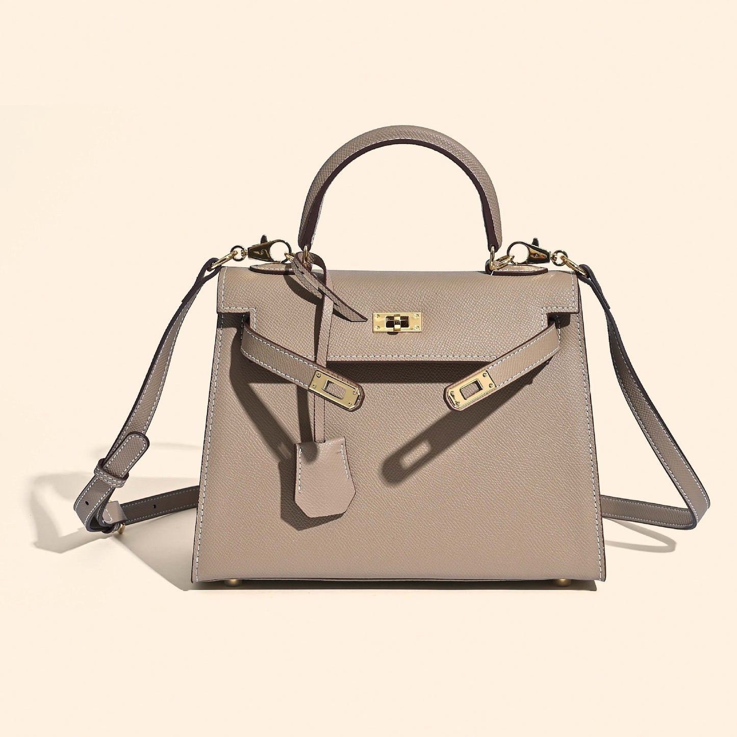 Grace Classique – Bolsa em Couro Genuíno Estilo Epsom