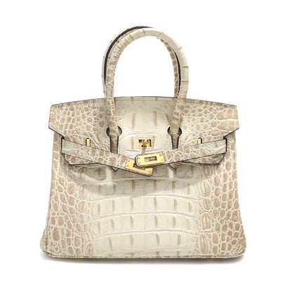 Jane Croco Himalaya – Bolsa 30 cm em Couro Genuíno