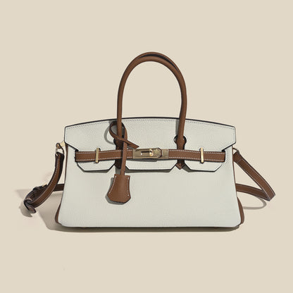 Jane Shoulder 29 CM – Bolsa Estruturada em Couro Genuíno Pebbled