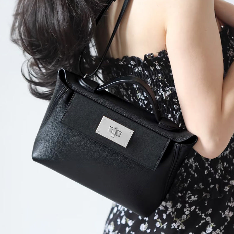 Sienna Lock Mini – Genuine Leather Handbag