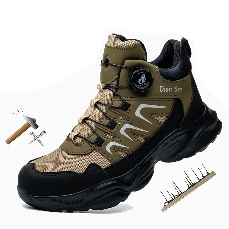 TrailGuard DS33 - Sapato de Segurança com Fecho Rotativo e Proteção Antiperfuração