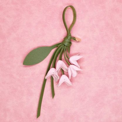 Fleur Élise – Porta-Chaves Floral em Pele para Carteiras ou Malas