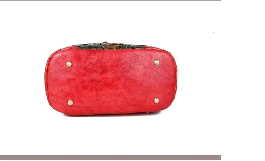 Matilde Vintage Floral Backpack - In Premium Genuine Leather
