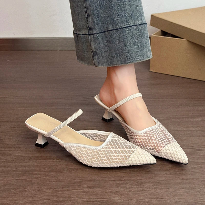Corim – Mules Elegantes de Biqueira Fina