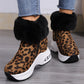 Bota de Outono & Inverno Saravejo Animal Exotic - Aveludada