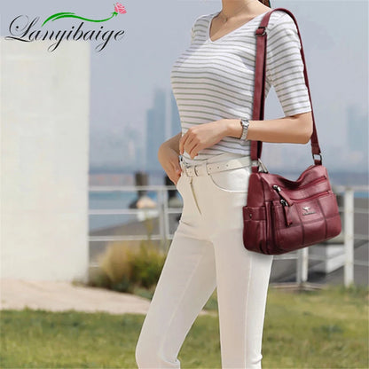 Bolsa “Nappa Lux” – Couro Vegan Impermeável com Estilo Casual Premium