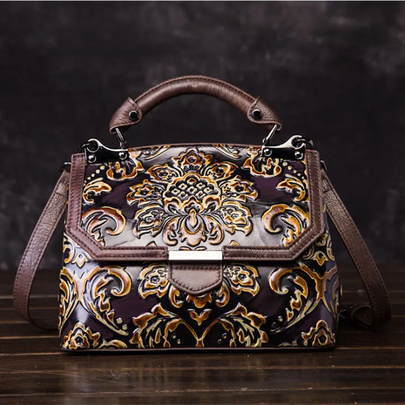 Sac à rabat Aurora Vintage – Fabriqué en cuir véritable de première qualité 