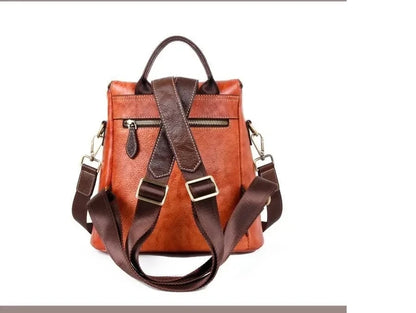 Matilde Vintage Floral Backpack - In Premium Genuine Leather