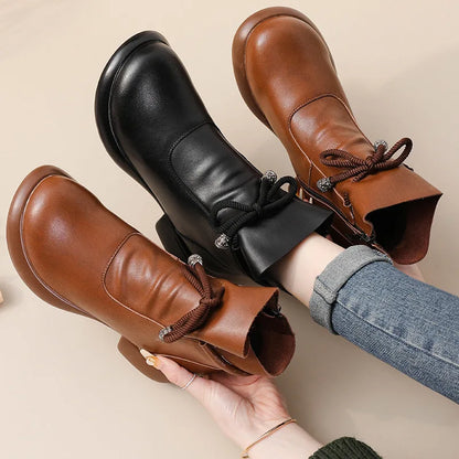 Ruanna Boots - Genuine Leather