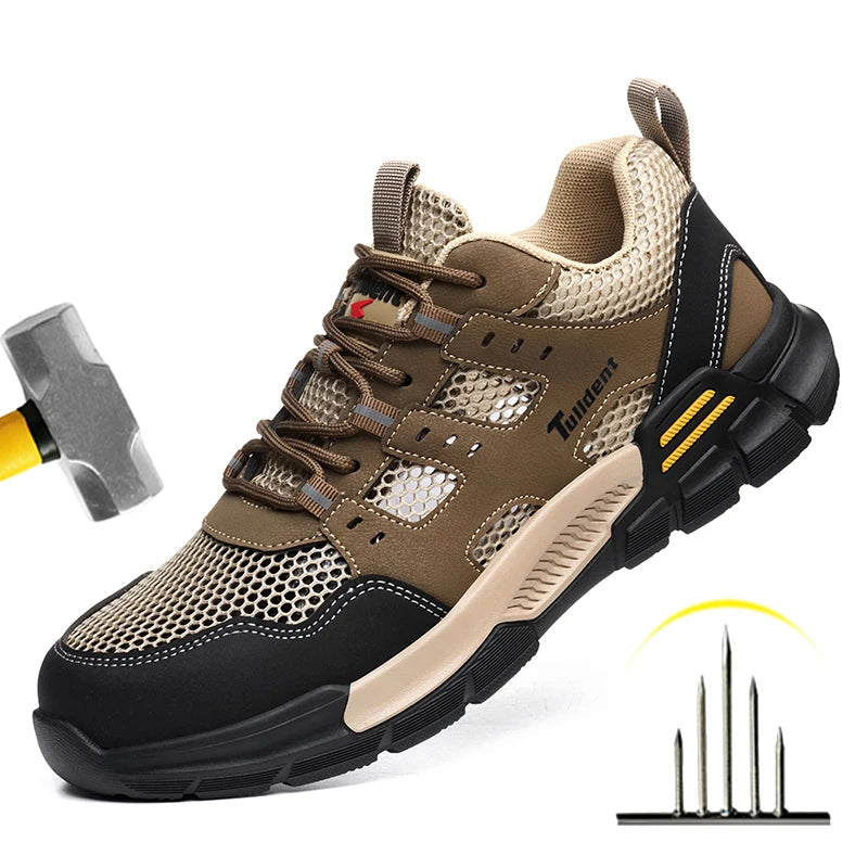 TacticalForce D9076 - Sapato de Trabalho Tático Antiperfuração