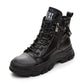 GKTINOO Botas Femininas Couro Genuíno Solado Grosso Estilo