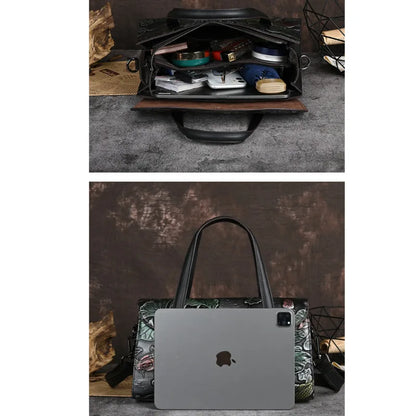 Sac vintage oriental en jade – Fabriqué en cuir véritable de qualité supérieure 